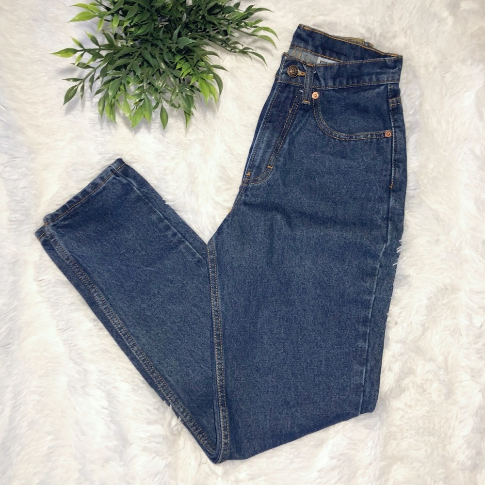 JORDACHE VINTAGE HIGH WAISTED DENIM JEANS